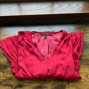 White House Black Market Red Blouse Size Small Women’s